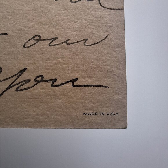 Vintage Easter Postcard Made In USA Flowers Message Greetings Collectible - Picture 3 of 3